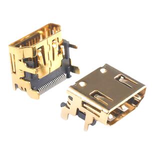 HDMI 贴片插座 90度母座 19P贴片式 高清插座 多媒体接口A型 镀金