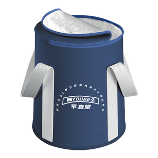 平直堂足浴桶泡脚桶袋可折叠深过小腿便携洗脚盆秋冬加高保温加厚