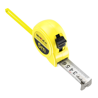 5米极小款自锁钢卷尺5m木工测量卷尺盒尺米尺高精度