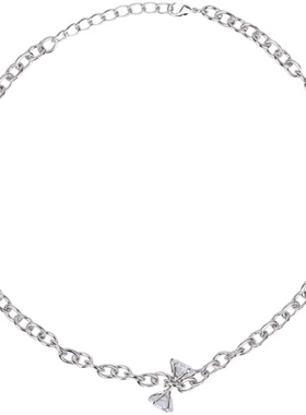 超好看原创设计锆石项链T恤