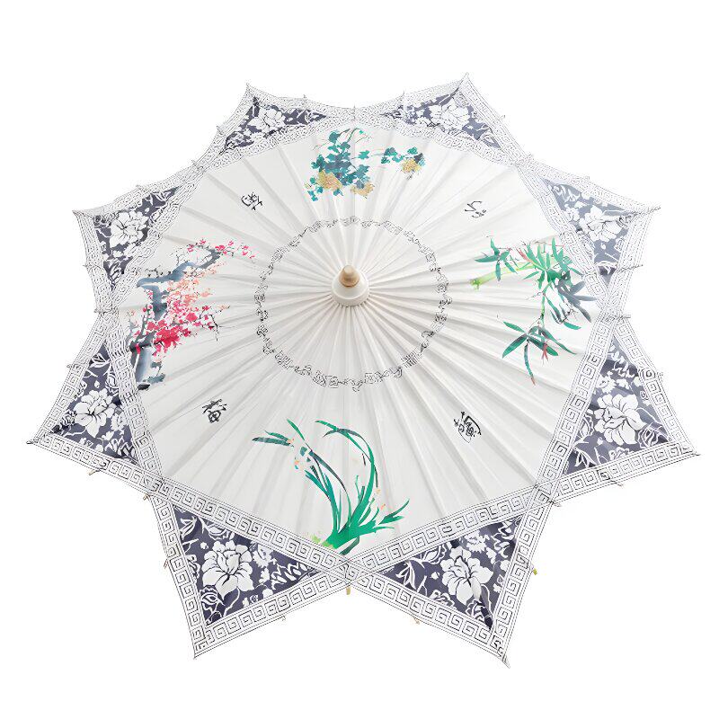 桐香坊防雨防晒复古风八角油纸伞