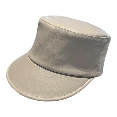 鸭舌帽百搭休闲女春秋皮质显脸小