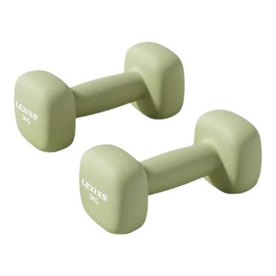 乐系实心铸铁家用小哑铃