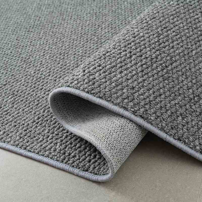 亚麻地毯地垫棉麻地垫飘窗垫日式轻奢侘寂风素色大面积卧室地垫