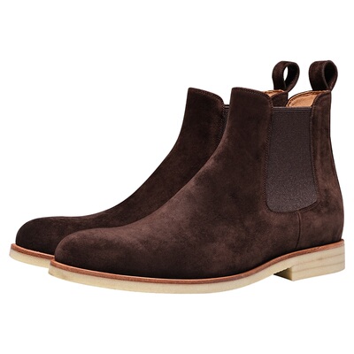 Truffaut切尔西靴男真皮马丁靴