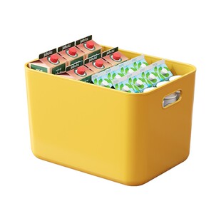 零食收纳箱衣服化妆品杂物整理盒子塑料玩具盒衣物储物筐桌面箱子