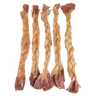 自制狗零食磨牙棒宠物食品泰迪小中型犬幼柯基洁齿骨耐咬胶鸭食管