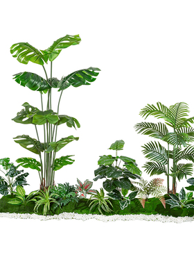 小红书爆款日式仿真马醉木造景