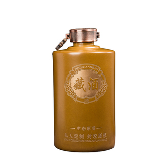 陶瓷酒坛子景德镇家用密封窖藏装酒壶空酒瓶直筒藏酒壶酒罐泡酒