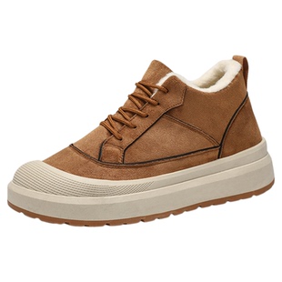 2025冬季新款老北京棉鞋男绵羊毛加绒棉靴防滑保暖爸爸鞋百搭休闲