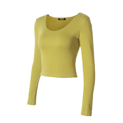 打底衫V领洋气纯色长袖