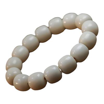 天然原生态高密白玉菩提根手串