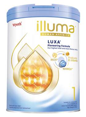 【自营】惠氏启赋luxa未来1段10HMO婴儿配方奶粉800g重磅新品上市