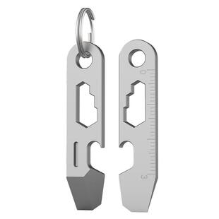 钛合金多功能钥匙扣拆快递神器开瓶器起子快递小刀迷你撬棍EDC