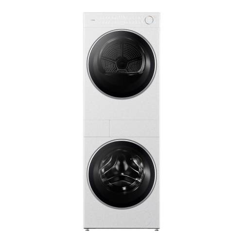 【全民补贴】美的清风明月2.0洗烘套装无孔滚筒变频热泵干衣机AIR