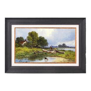 简约实木油画框定制任意尺寸数字油画装裱框挂墙欧式复古油画相框