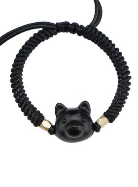 隐山檀木生肖狗手工手链情侣礼物