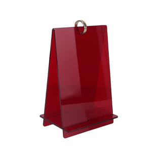 亚克力台历架万年历活页展示牌高档支架小红色简约日历牌底架摆件