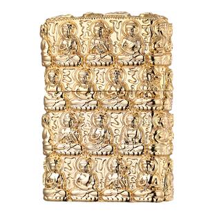 首领煤油个性防风打火机黄铜复古老式重型盔甲万佛朝宗创意礼品男