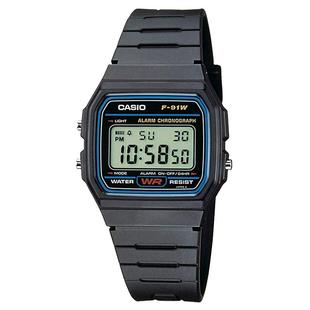 卡西欧(CASIO)手表 男女网红小方块复古考试手表 情侣手表F-91W-1