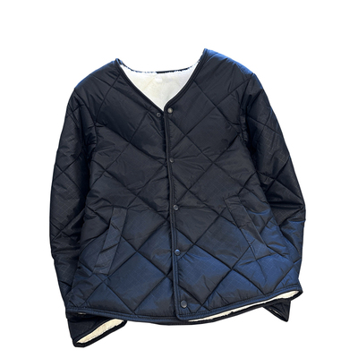 秋冬羽绒棉服女圆领加绒保暖内胆