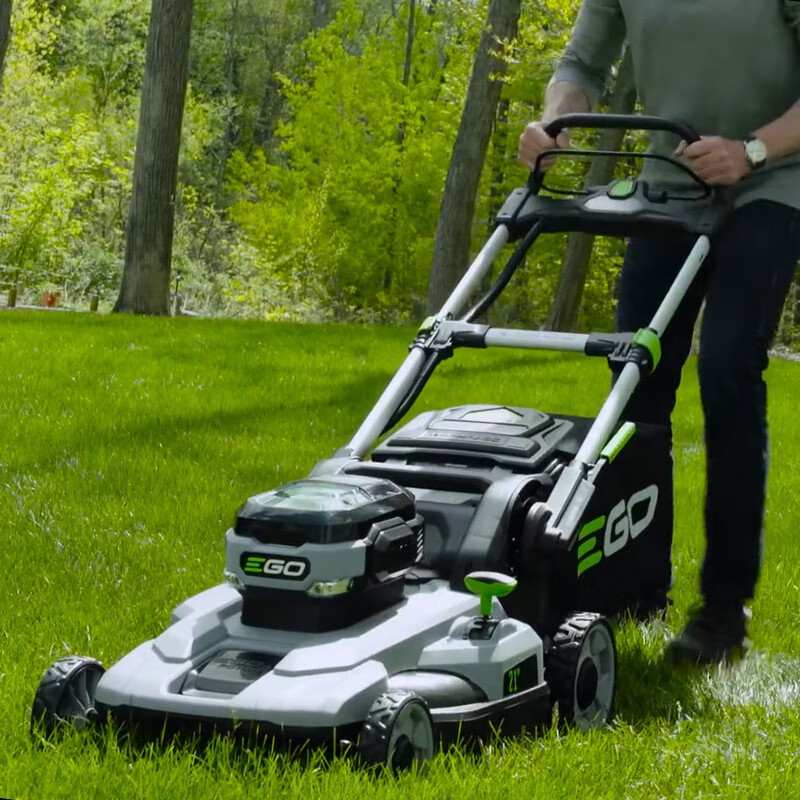 EGO56V锂电草坪机LM2101手推式割草机家用打草机园林除草机电动农