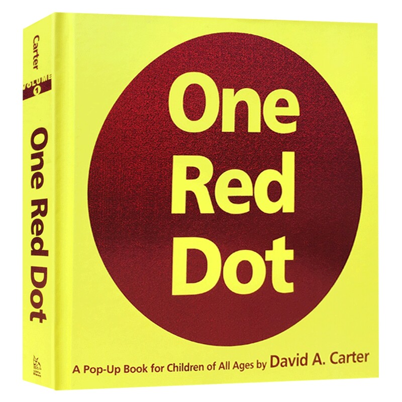 一个红点 儿童艺术启蒙立体书 英文原版绘本 One Red Dot A Pop-Up Book for Children 数字形状认知趣味 英文版进口原版英语书籍