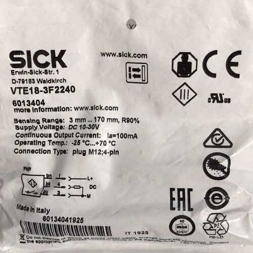 溢价-西克传感器 VTE18-3F2240 订货号6013404