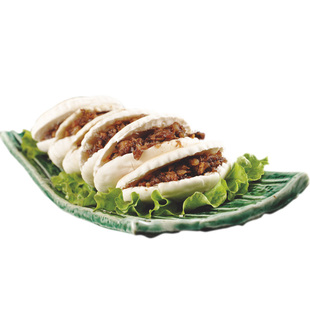 希波肉夹馍香辣猪肉白吉馍速冻早餐半成品冷冻食品家用装微波即食