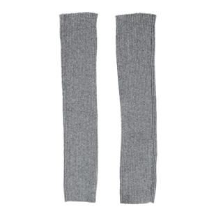 圣雪绒100%山羊绒半指针织手套保暖长款