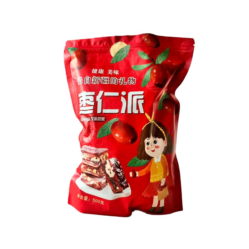 新疆特产红枣核桃仁派500g