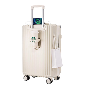 多功能行李箱拉杆箱女密码箱新款2025男大容量旅行箱子20寸登机箱