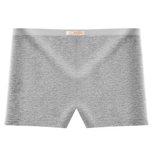 4条装纯棉平角内裤女中腰透气防走光四角裤头安全裤无痕大码女士