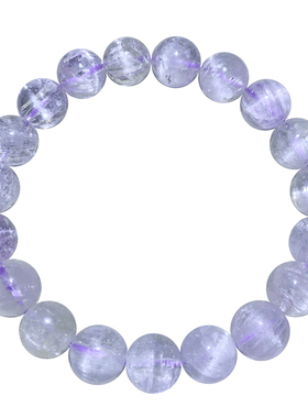 天然拉丝黄白锂辉石单圈手链梦幻