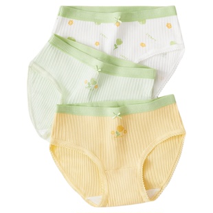 红豆少女孩三角内裤青少年大童初中高中学生纯棉全棉抗菌短裤头