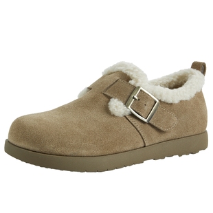 博主推荐百田森冬天鞋子女2025新款爆款勃肯鞋厚底加绒雪地靴外穿