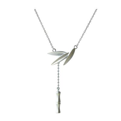 osmosis浅画纯银项链女新中式小众轻奢竹子饰品高级感配饰毛衣链