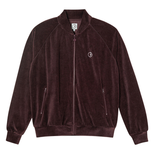 Polar Skate Co Velour Track Jacket 刺绣Logo复古丝绒夹克外套