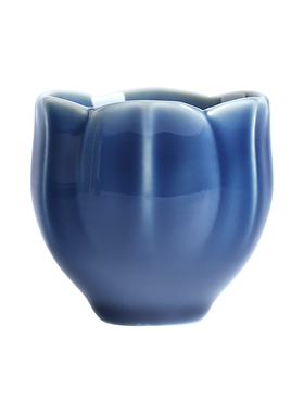 陶瓷莲花供水杯家用观音财神供杯