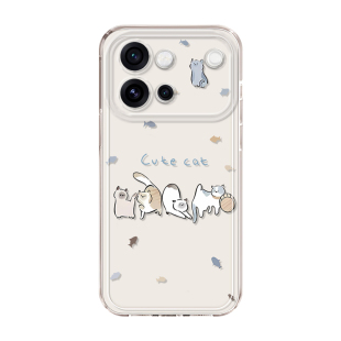适用vivoS60手机壳S60元气版S50可爱猫咪S30新款女S20透明软壳s19Pro全包s18e防摔s17带挂绳s16/s15不会撞壳