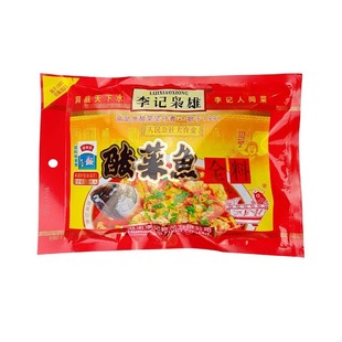 李记枭雄酸菜鱼全料280克 四川老坛酸菜鱼粉丝汤火锅底料袋装包邮