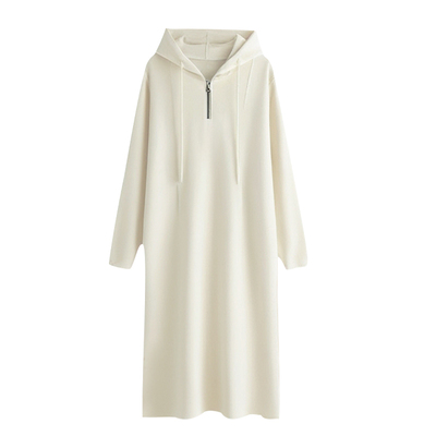 孕妇连衣裙秋冬2025新款韩版奶杏