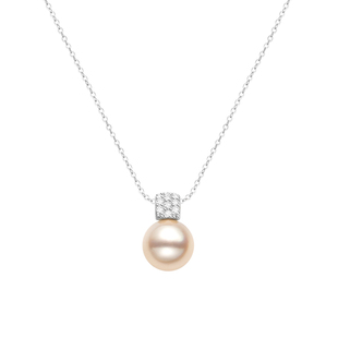 赫生HUSSAIN相融天然淡水珍珠项链女单颗吊坠戴妃秋冬毛衣锁骨链