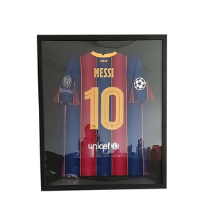 梅西足球篮球签名NBACBA球衣相框装裱收藏展示衣服框画框挂墙定做
