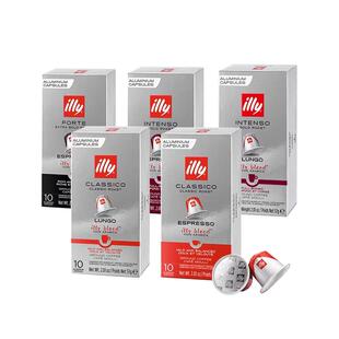 原装进口ILLY意利胶囊咖啡30粒套餐(适配Nespresso小米心想咖啡机