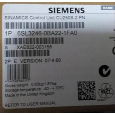 议价6SL3246-0BA22-1FA0 西门子G120 控制单元 6SL32460BA221FA0
