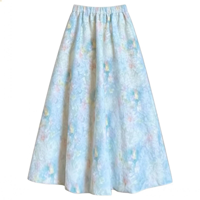 碎花蕾丝花苞裙女春季新款半身裙