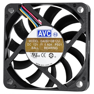 AVC大风量6010 12V 0.40A DA06010B12U机箱CPU电脑PWM散热风扇6CM