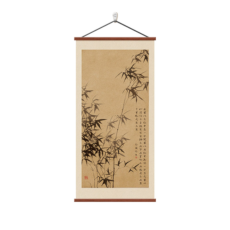 墨竹图宋代美学入户玄关装饰画