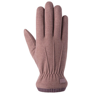 中老年人妈妈奶奶保暖手套女秋冬季加绒加厚防风防寒防水骑车触屏